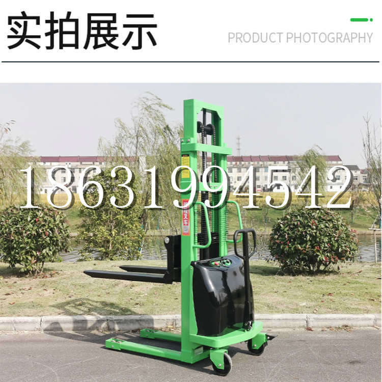 巴林右旗电动叉车堆高车液压铲车电瓶1吨2吨站驾步行式小型全自动叉车